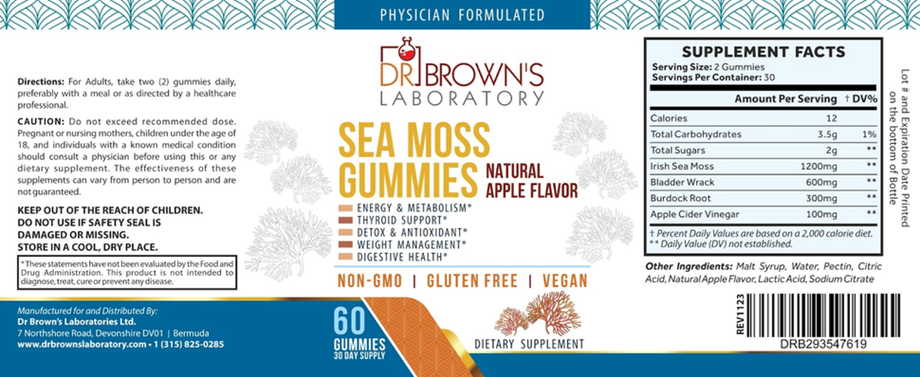 Sea Moss Gummies -  (30 Day Supply)