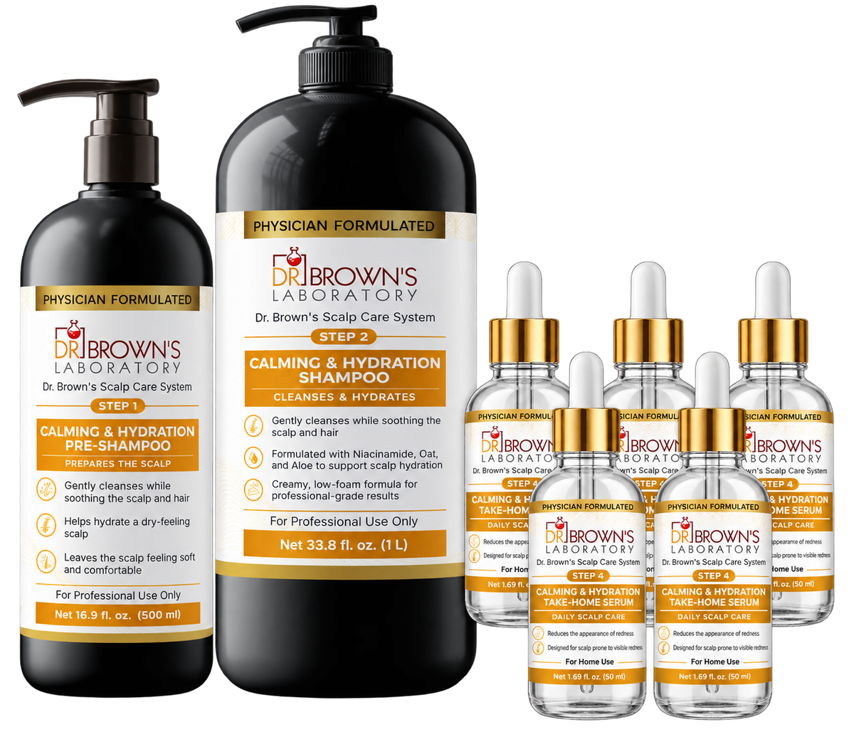 Calming & Hydration without Vial– Stylist/Barber Professional Bundle