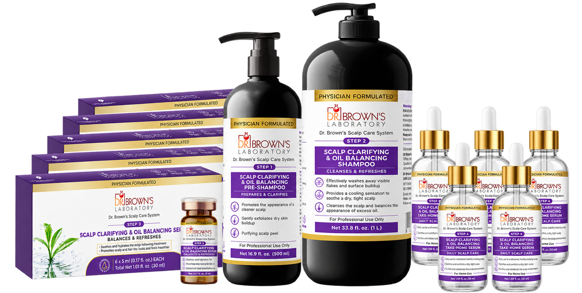 Scalp Clarifying & Oil Balancing with vial – Clinical Professional Bundle