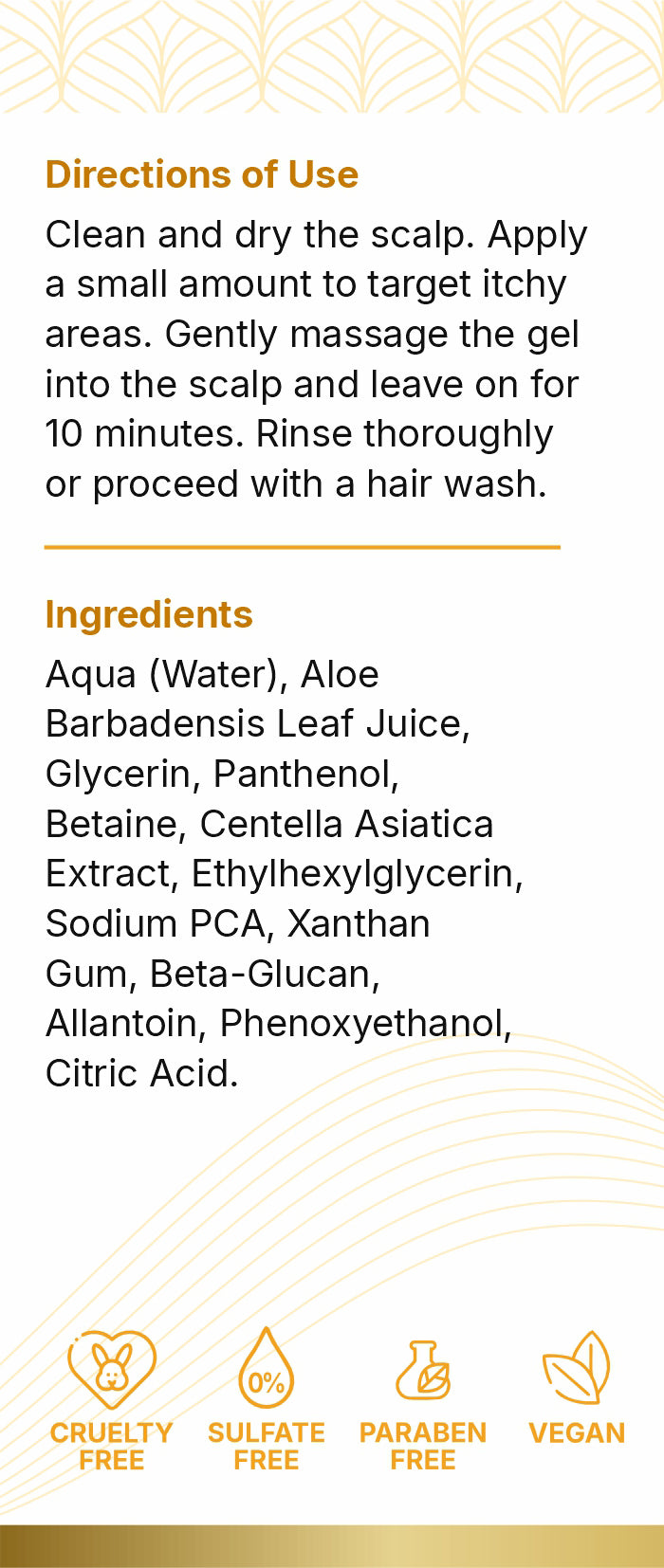Calming Pre-Shampoo Scalp Soothing Gel " Professional Use - 500ml