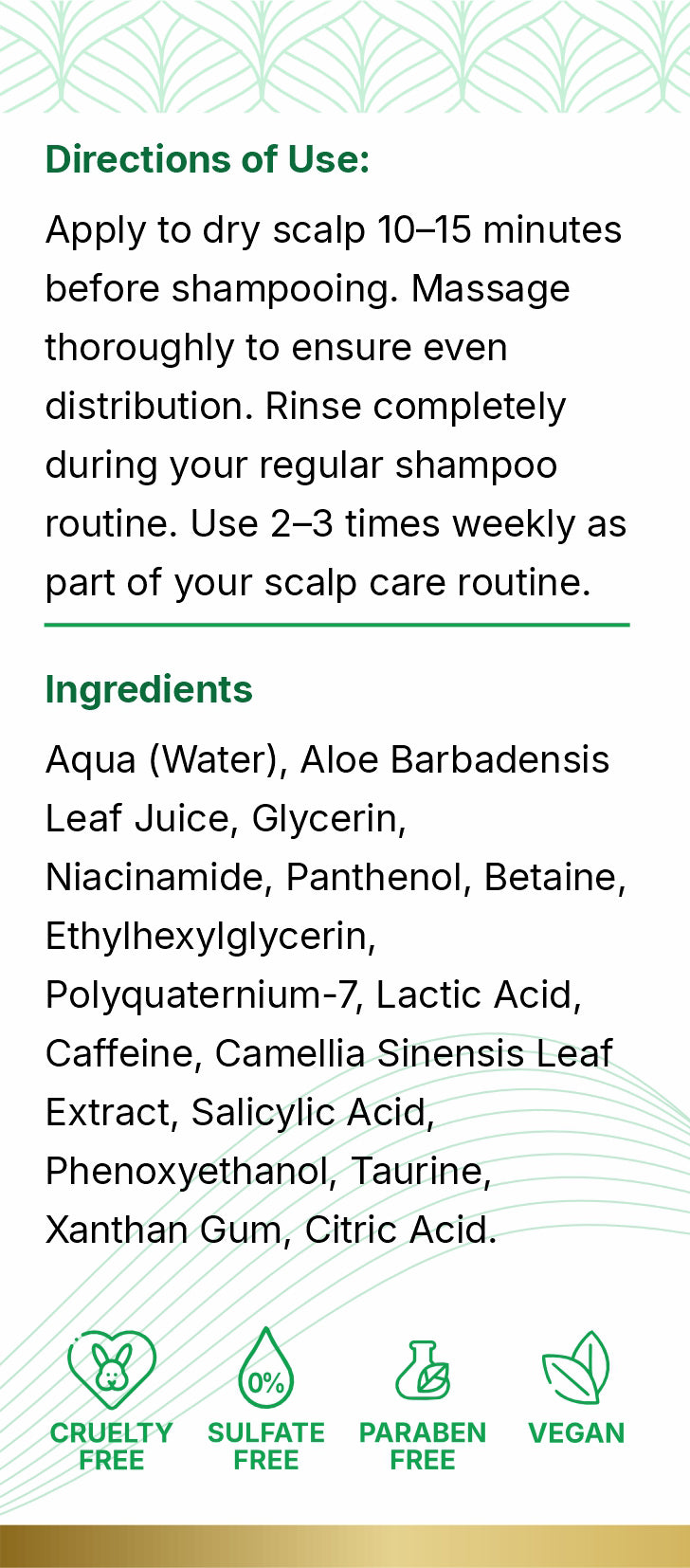 Strengthening & Volume Pre-Shampoo " 500ml