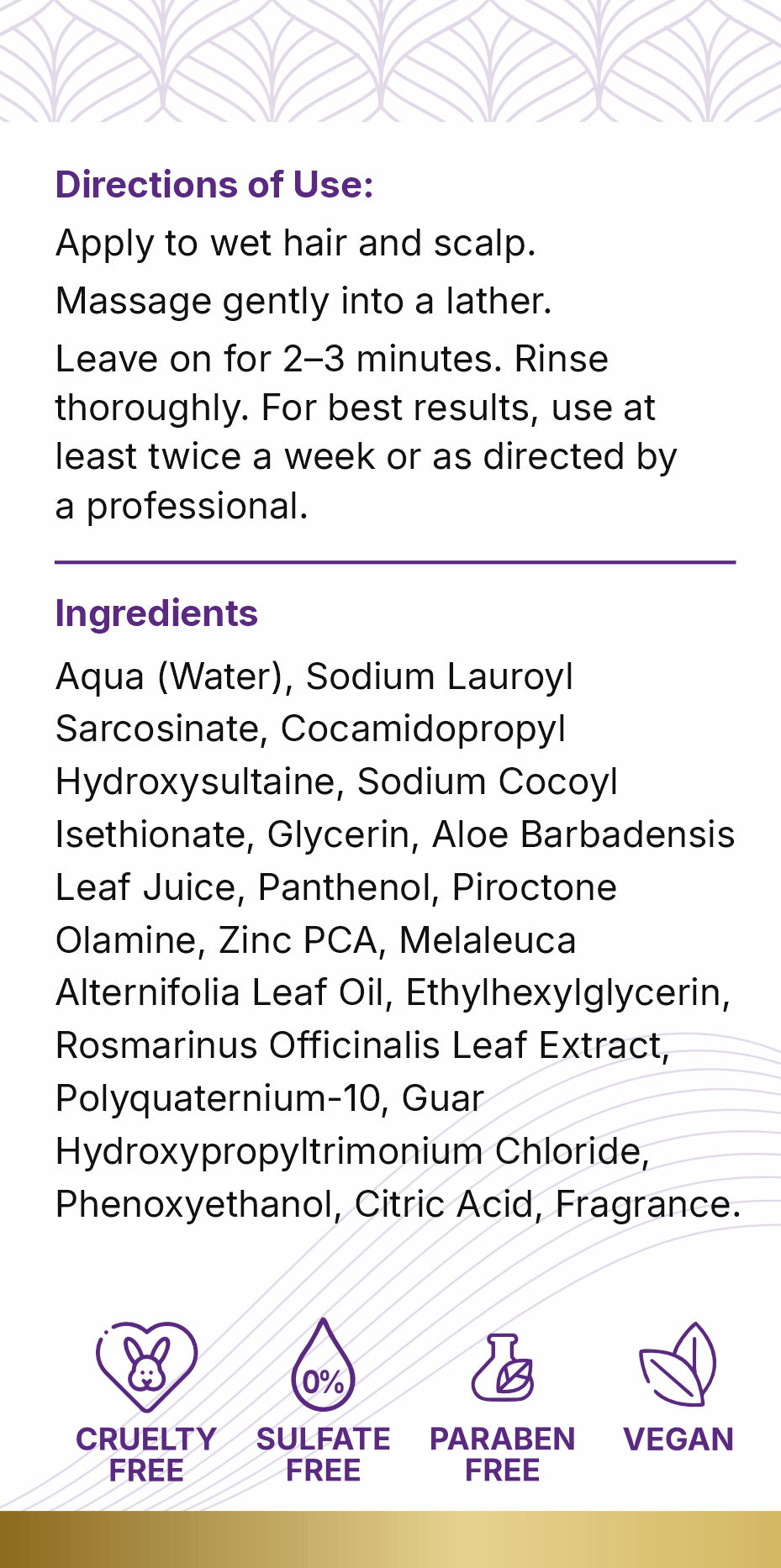 Scalp Clarifying & Oil Balancing Shampoo " 1L