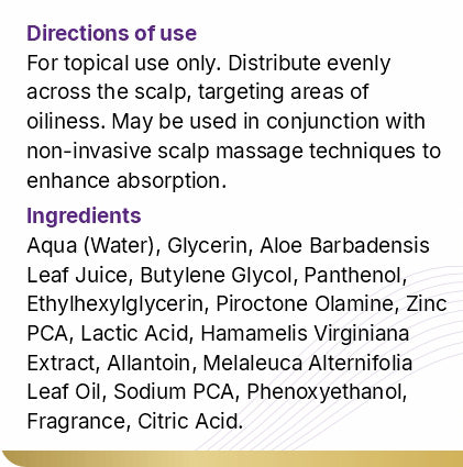 Scalp Clarifying & Oil Balancing Serum Box "30 mL