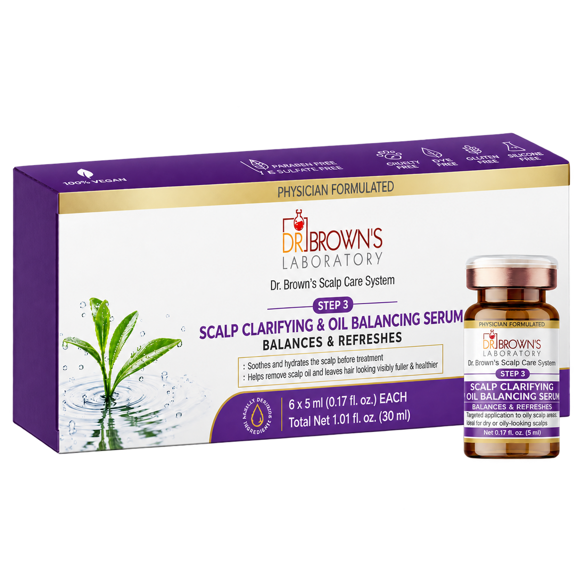 Scalp Clarifying & Oil Balancing Serum Box "30 mL