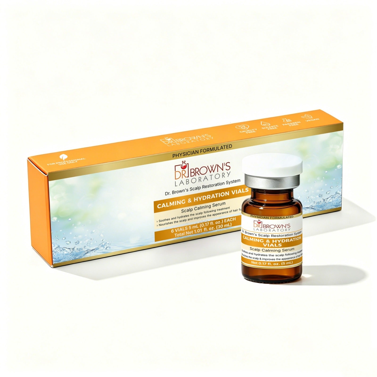 Calming & Hydration Vials " Professional Use" 5ml*6 pcs one box